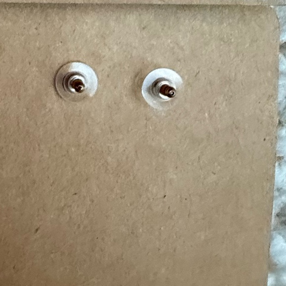 JCrew Earrings Denim Blue Circle Statement - Picture 3 of 3